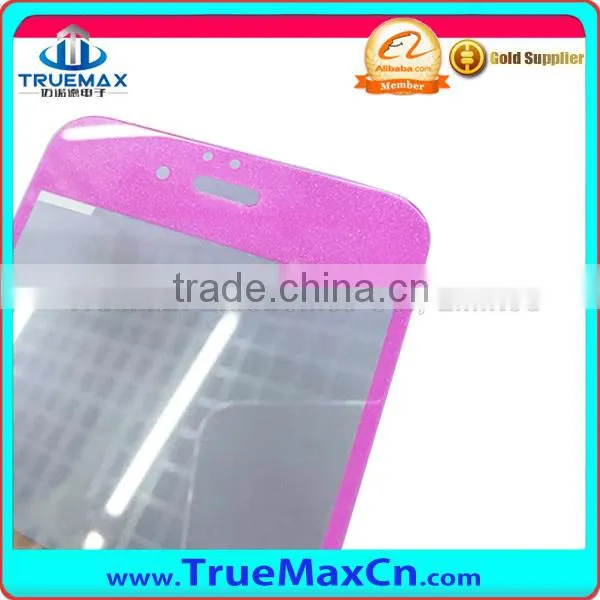 For iPhone 5S/6/6Plus Anti-scratch Glitter Powder Tempered Glass Screen Protector