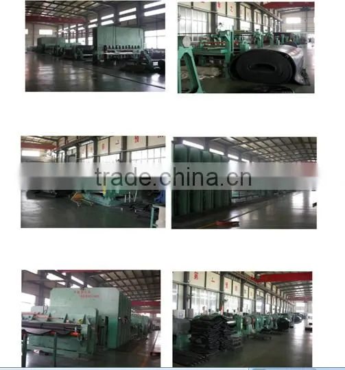 Rubber filter belt for vacuum belt filter