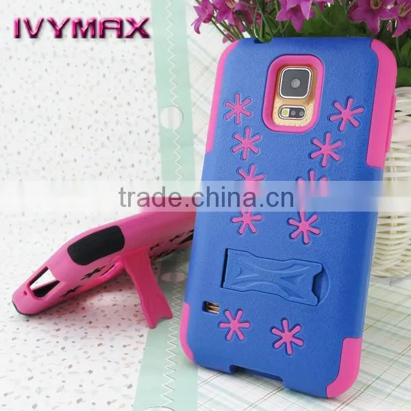 Innovative mobilephone case for Samsung Galaxy S5,Snowflake combo case