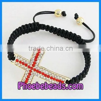 Wholesale Black Pave Bead Crystal Bar For Bracelet CTB-009