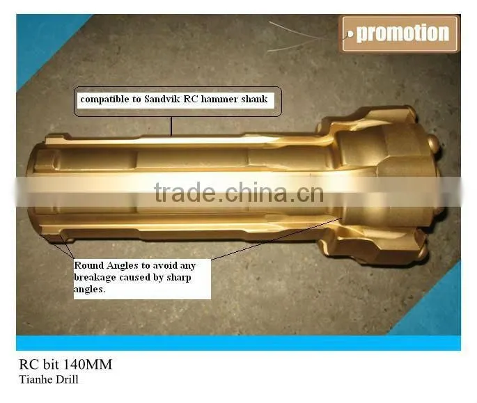 140MM Reverse Circulation bit for mining exploration