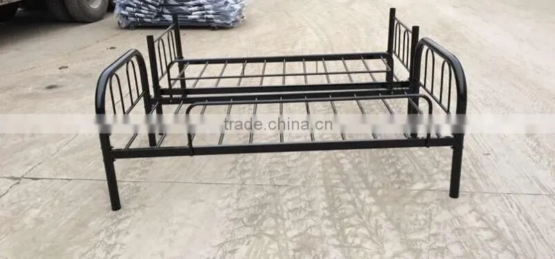 Heavy duty seperated adult double metal bed