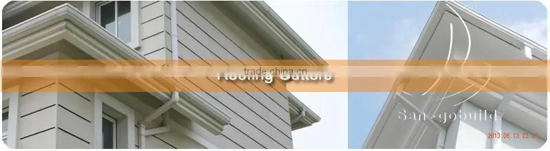 SGB Anti Fading 7inch PVC Rain Gutter For Kenya, Uganda