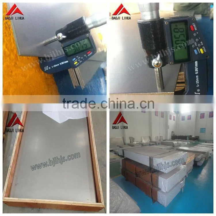 Factory sell Gr5 titanium plate with low price