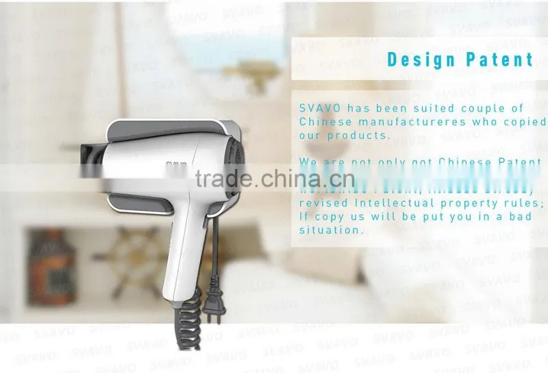 1800W wall mounted hair dryer, hotel bathroom wall mounting hair dryer