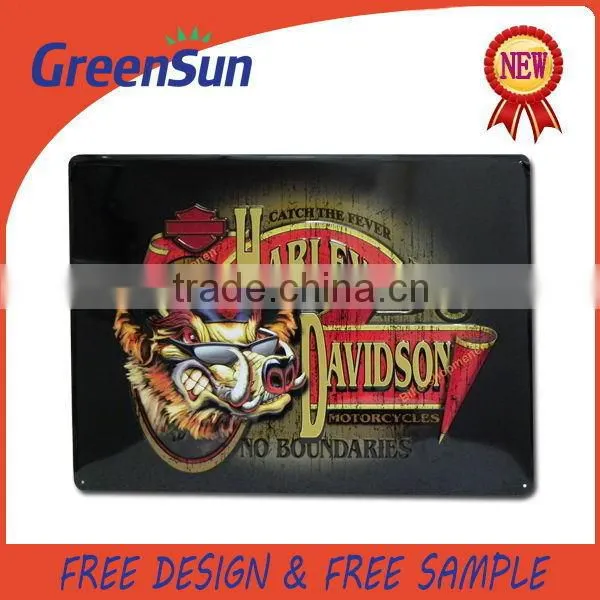 Practical Hot sale tin sign wall decor