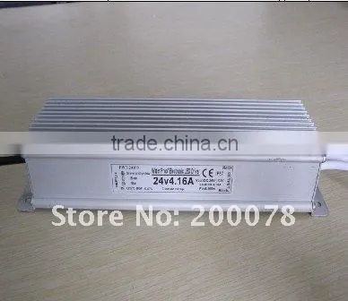 100W 24V led lighting transformers water proof IP67