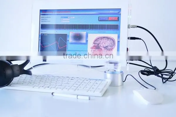Touuch screen 3D NLS health analyzer in computer style