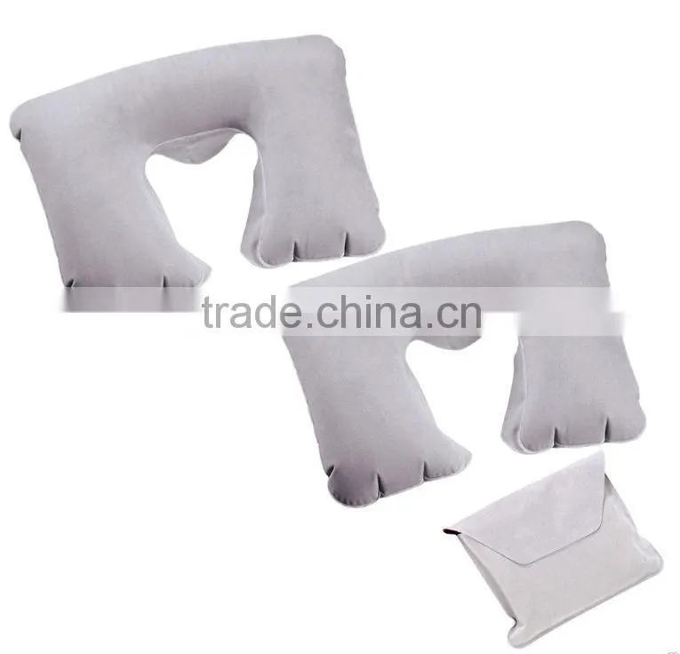 U-shap inflatable bed rest pillow