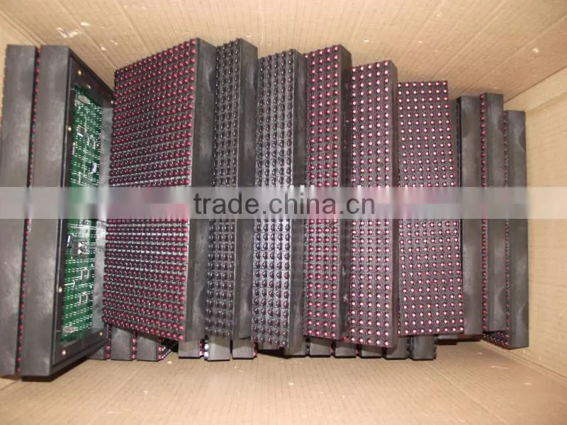 Turkey---Best Price FOR Iran/India/Turkey/Sri lanka!!!!P10 single amber yellow red color led display module 320x160mm 512pix