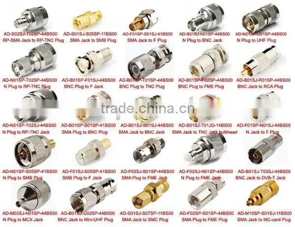 Adapter long SMA Jack to TNC Jack flange/panel router adapter