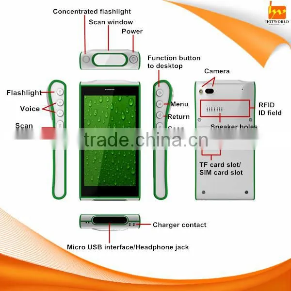 960x540 resolution 4.5 inch USB PDA with Android OS
