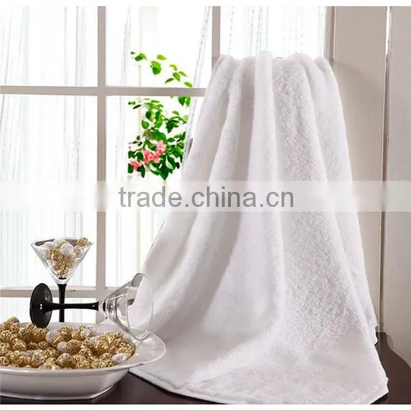 100% Cotton wholesale White Customized Logo Embroidered Bath Towels
