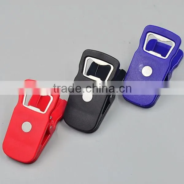 Professional Multi-functional Bottle Opener Clip, Magnetic Clip
