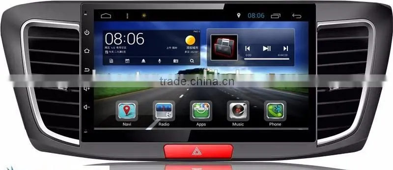 A9 quad cord ORIGINAL OEM Android car radio gps for HONDA ACCORD 9 with wifi,bluetooth,16g inand FREE IGO MAP