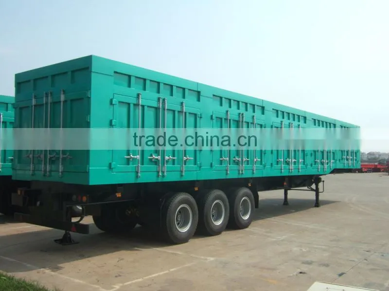 Tri-axle 40 tons tractor hydraulic dump trailer for sale