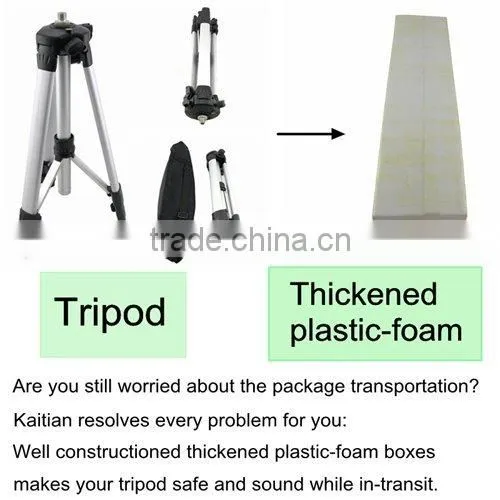 5/8 Inch Elevator Tripod with Extension Rod and Adjustable Height for Laser Levels