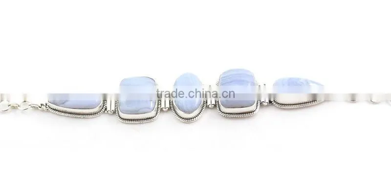 Rutilated Quartz bracelet silver jewelry with natural gems 925 solid sterling silver jewelry