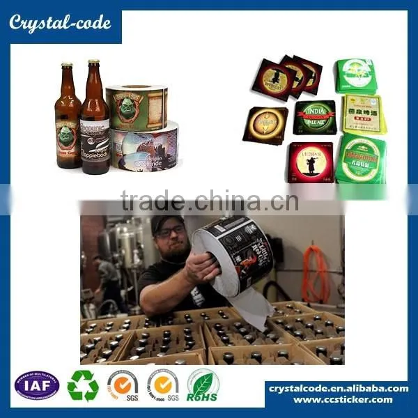 Coating film non-toxic strong adhesive freezing resistance beer label