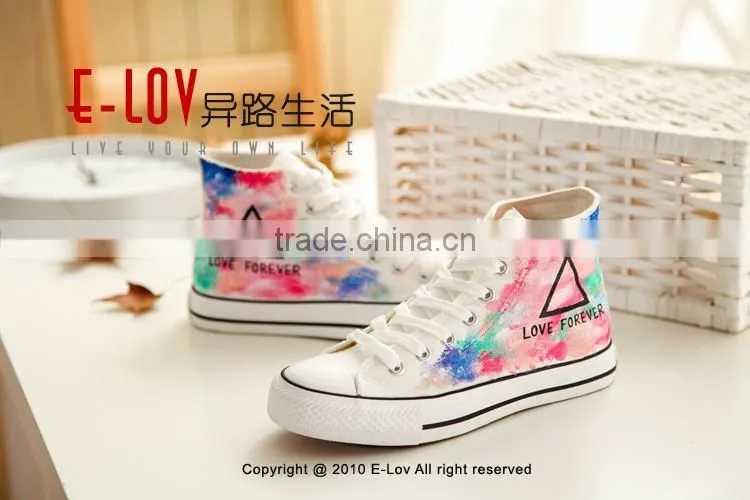NO.Z108C Customized Fashional wholesale comfortable fancy stylish new design canvas high top sneakers shoes 2016