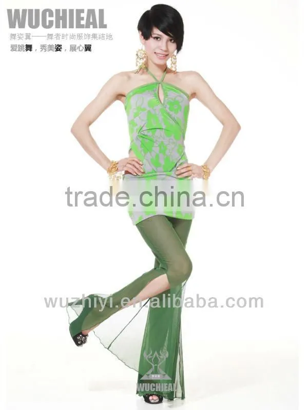 Belly Dance Costumes, Cheap Silk Sexy Belly Dance Practise Set, Belly Dancing Lesson Dress (QC2012)