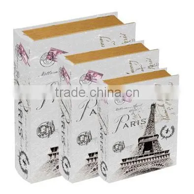 S/3 Vintage Style Decorative Wooden Packaging Box