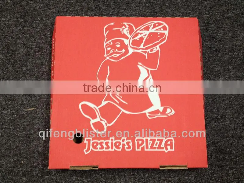 Wholesale plain white corrugated pizza box/high quality and reasonable price pizza box