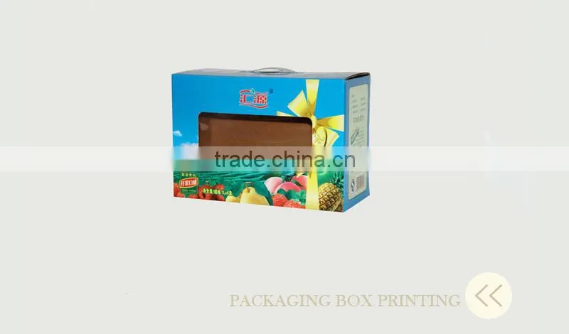 cardboard folding paper printed window box packaging