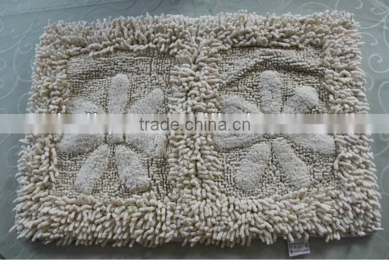 Microfiber Bath Rug Water Absorbent Unique Antislip Rug