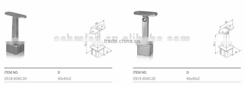 factory stainless steel railing staircase steel wall mounting baluster bracket