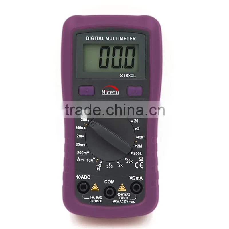 LCD Display Low Price Digital Multimeter ST830L with 2000 counts