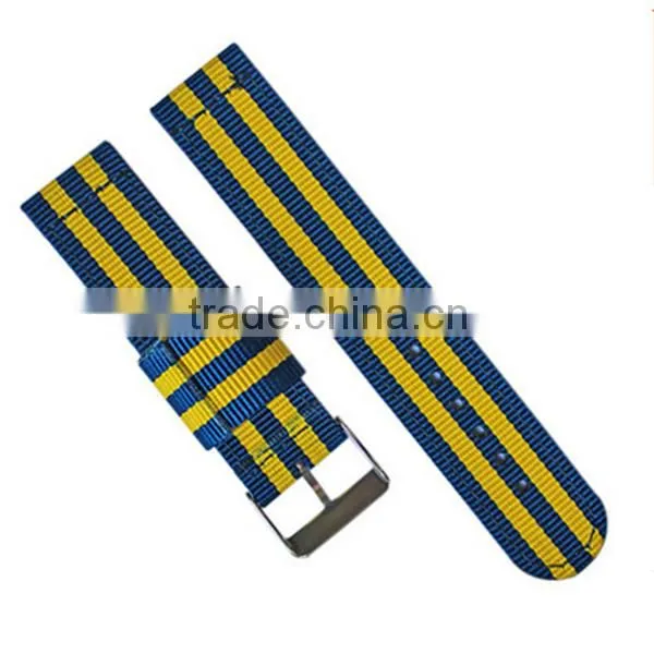 High quality zulu ring 1 piece canvas wrist watch strap