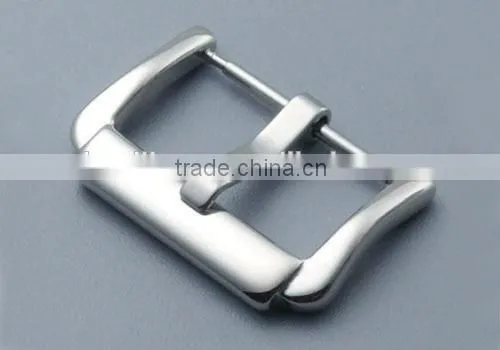 high polish stainless steel 22mm watch band buckle
