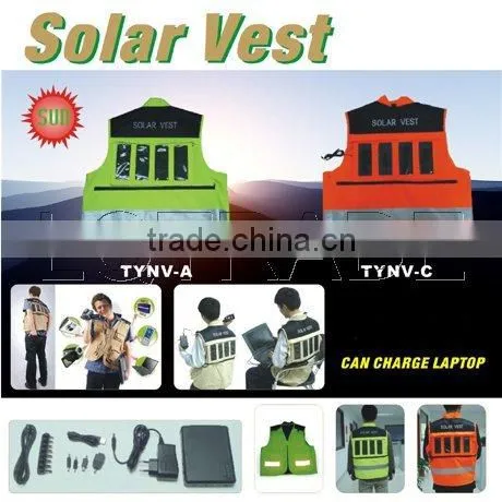 Solar Charger vest / rescue vest / reflective vest / Solar Charger