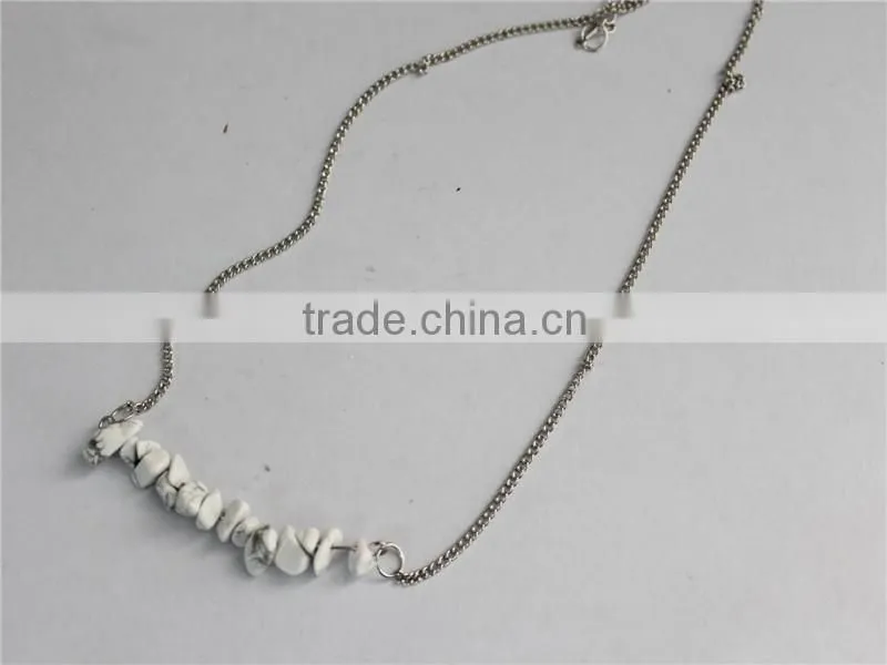 Cheap price Fashion jewelry beaded necklace wholesale, white pearl necklace jewelry