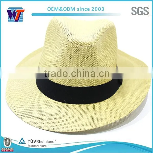 High quality wholesale cheap summer paper cowboy straw hat