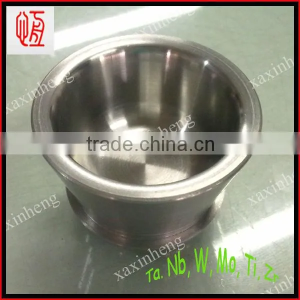 99.95% tungsten melting silver crucible