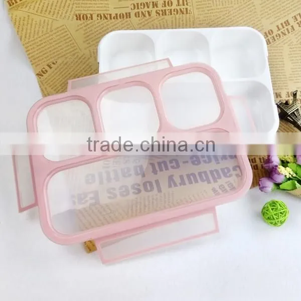 Leakproof Kids Children's Plastic Lunch Box 3 Compartment China Factory
