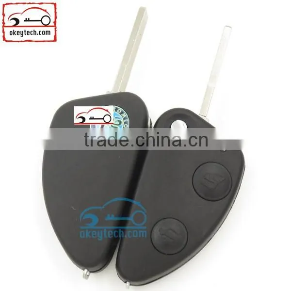 High Quatity Alfa car key alafa flip 2 button remote key shell car key for alfa flip remote key fob