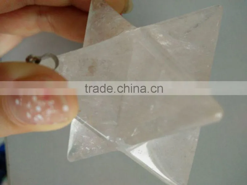 Wholesale Natural Elegent Portable Clear Crystal star shaped crystal gift craft