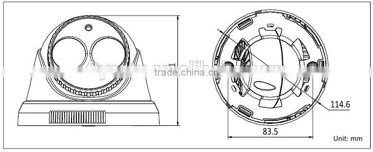 Alibaba Premium Market DS-2CE56C2T-IT1 Turbo HD 720P Outdoor IR Dome Hikvision TVI