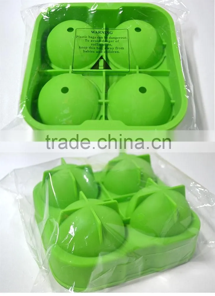 Promotional gift quick-freeze perfect sphere premium silicone ice ball mold