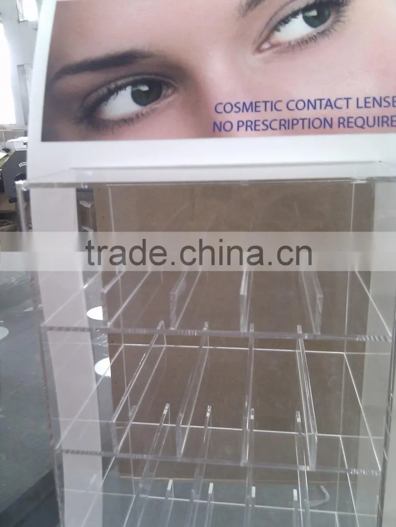 Pop table top acrylic display stand for eyelash