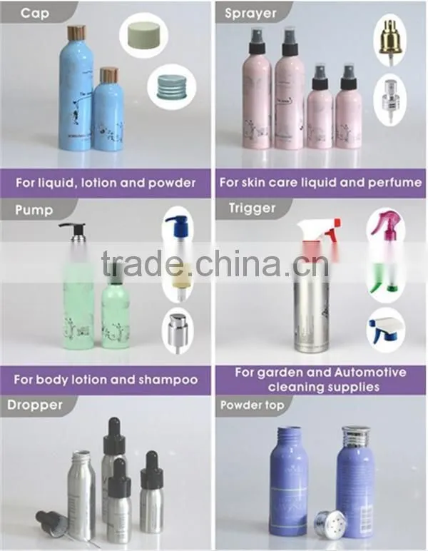 Aluminum empty aerosol body spray can