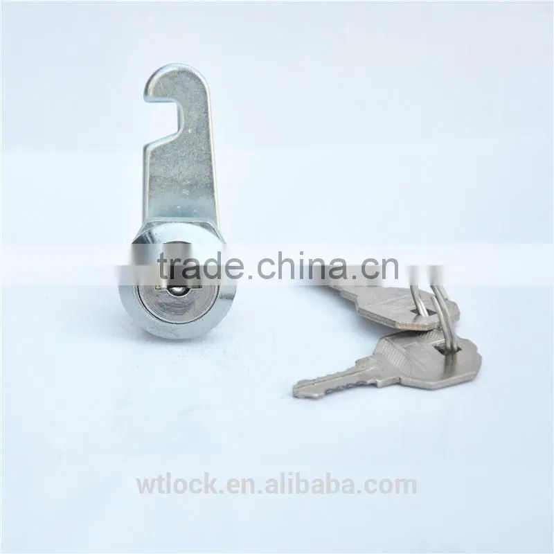 Cam cylinder lock cabinet lock with 2 keys