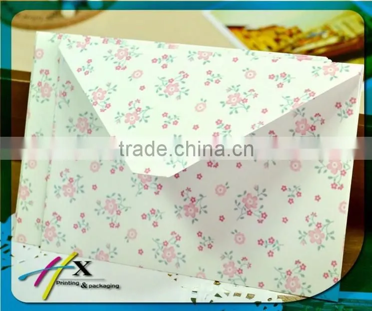 hot sell OEM design A2A3A4 size handmade paper envelope