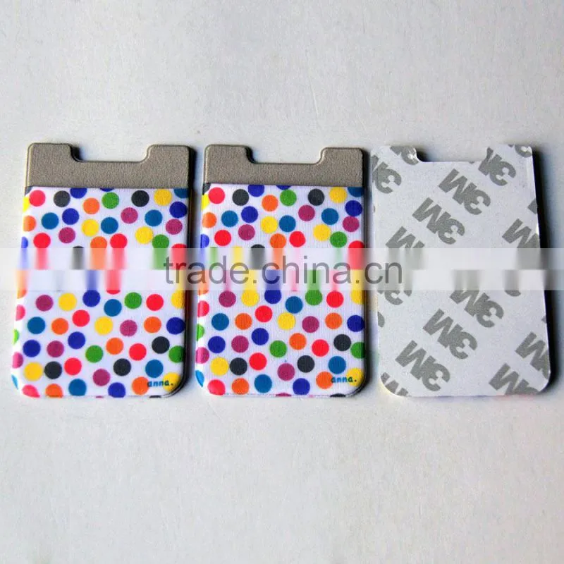 lycra phone sticker card holder for all phones