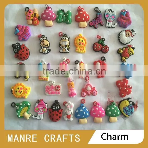 Soft pvc charm for shoes, factory price charm
