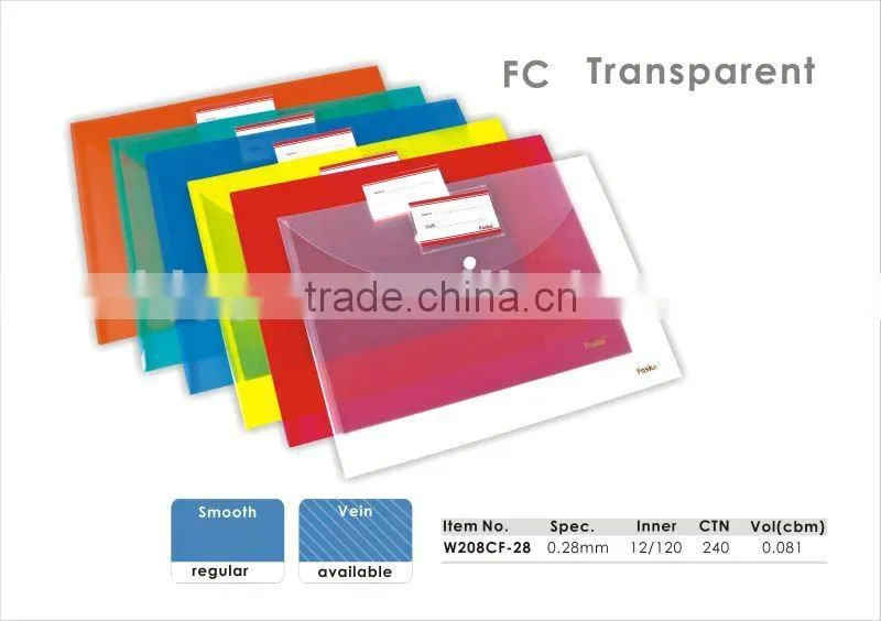 New Design A4 Transparent Clear Slide Bar Report Cover