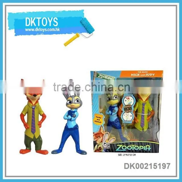 Funny design sensor b/o animal toys with music and light